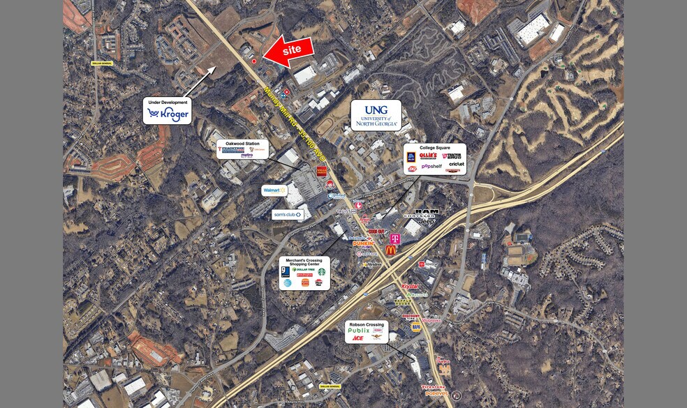 4060 Mundy Mill Rd, Oakwood, GA à louer - Aérien – Image 2 sur 3