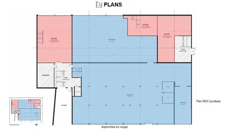 Local d’activités dans Craponne à louer Plan d’étage– Image 1 sur 4