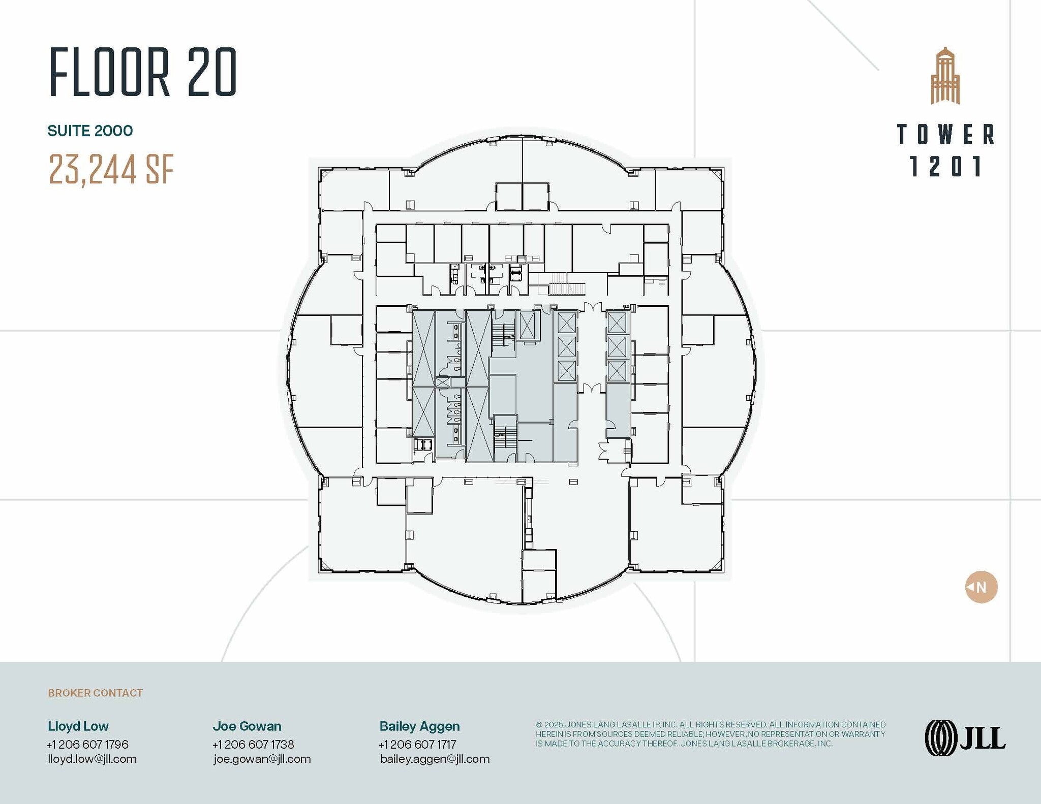 1201 3rd Ave, Seattle, WA à louer Plan d’étage– Image 1 sur 1