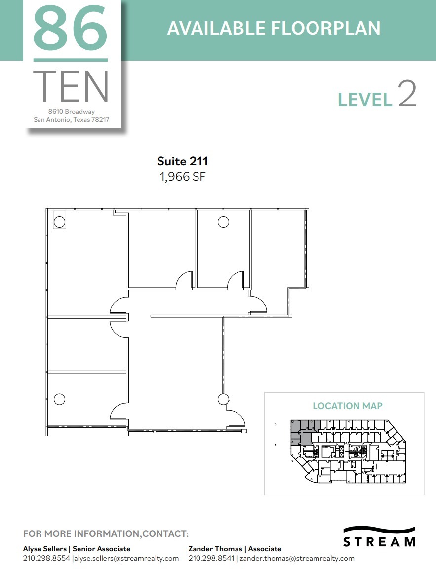 8610 Broadway St, San Antonio, TX à louer Plan d’étage– Image 1 sur 1