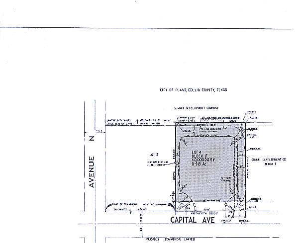 1505 Capital Ave, Plano, TX à vendre - Plan cadastral – Image 2 sur 2