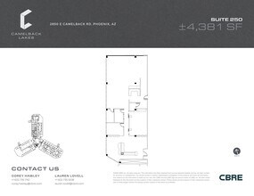 2850 E Camelback Rd, Phoenix, AZ à louer Plan de site– Image 1 sur 2
