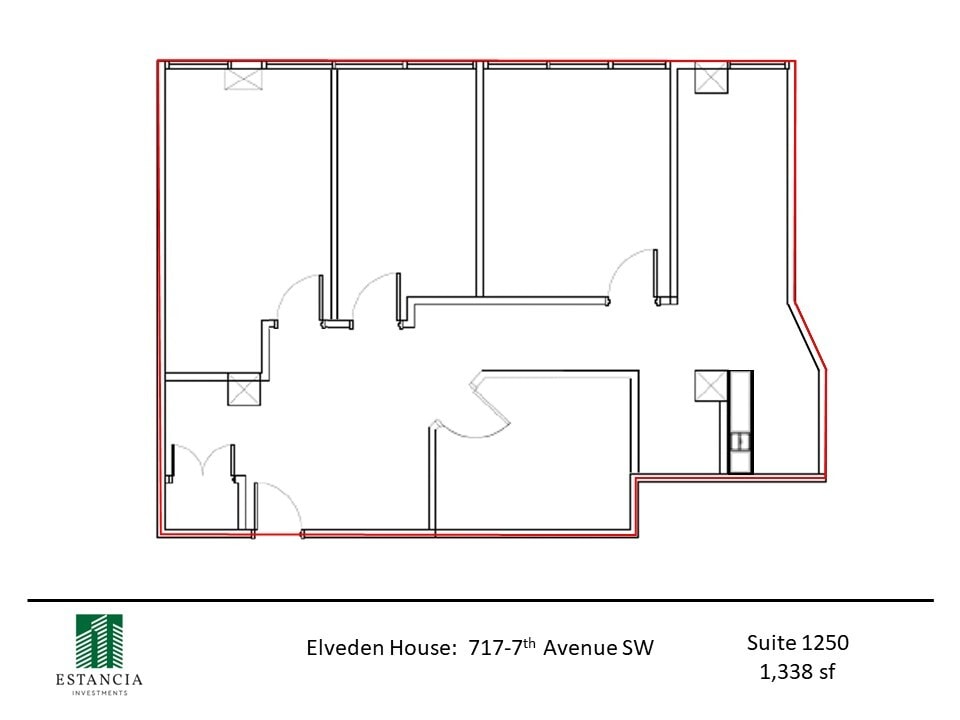 717 7th Ave SW, Calgary, AB à louer Plan d’étage– Image 1 sur 4