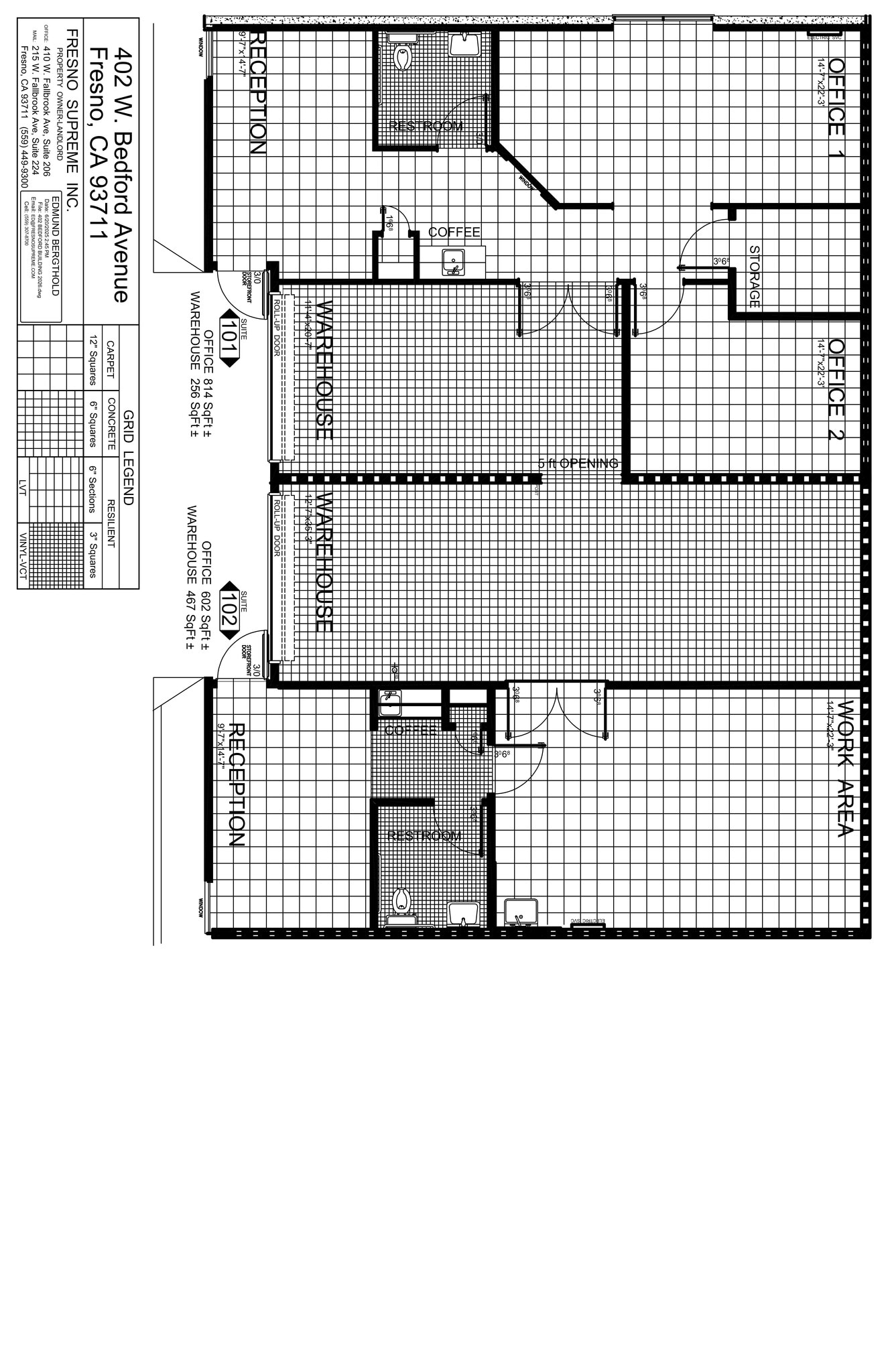 402 W Bedford Ave, Fresno, CA à louer Plan de site– Image 1 sur 1