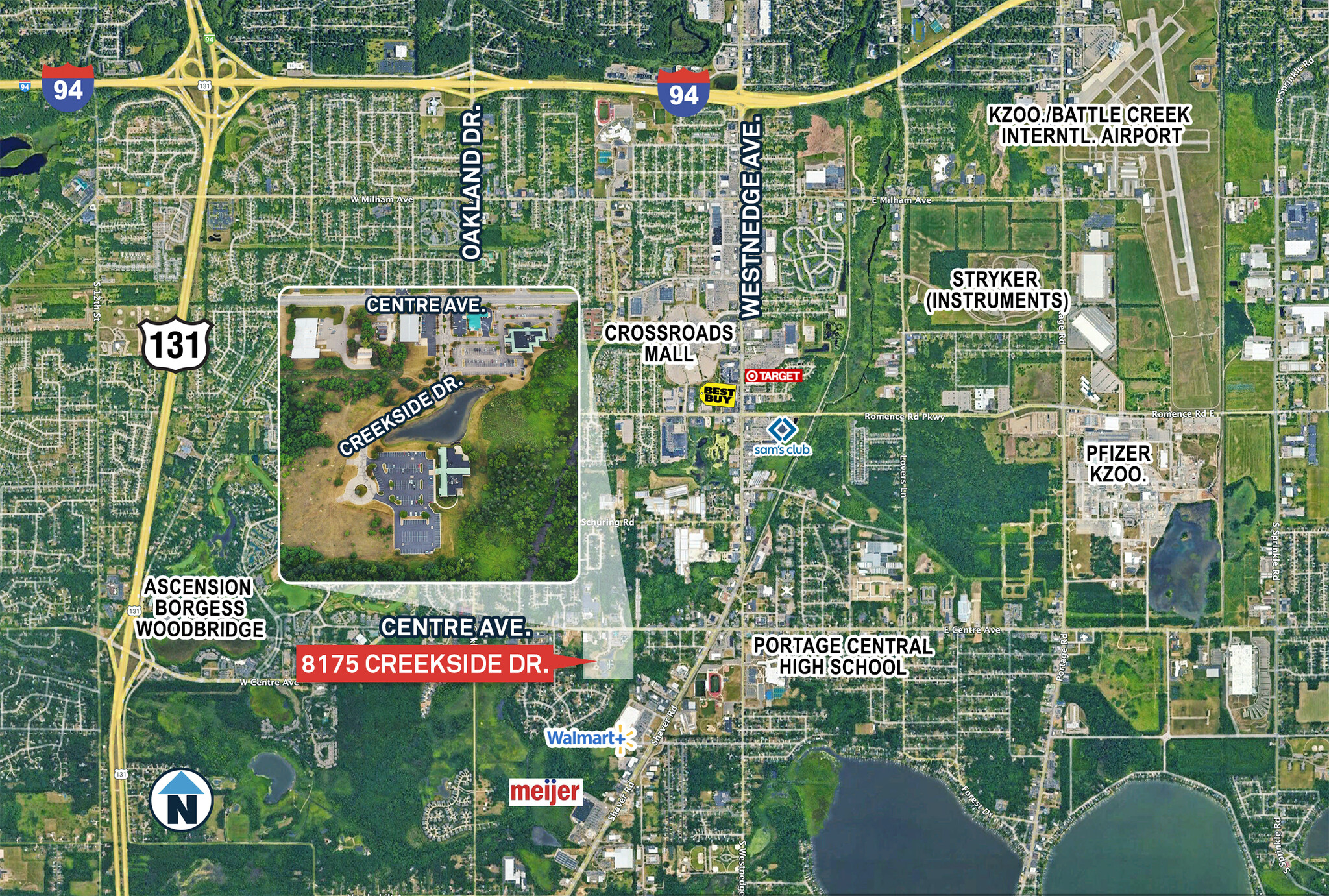 8175 Creekside Dr, Portage, MI à louer Carte– Image 1 sur 6