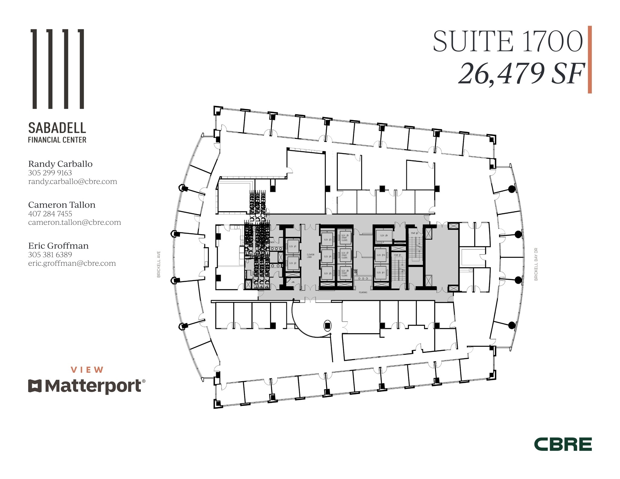 1111 Brickell Ave, Miami, FL à louer Plan de site– Image 1 sur 20
