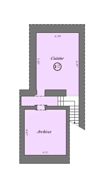 4 Rue Quentin-Bauchart, Paris à louer - Plan d’étage – Image 3 sur 6