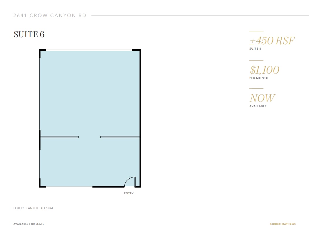 2641 Crow Canyon Rd, San Ramon, CA à louer Plan d’étage– Image 1 sur 1