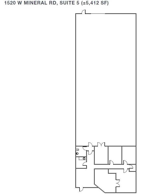 1520 W Mineral Rd, Tempe, AZ à louer Plan d’étage– Image 1 sur 1