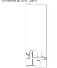 1520 W Mineral Rd, Tempe, AZ à louer Plan d’étage– Image 1 sur 1