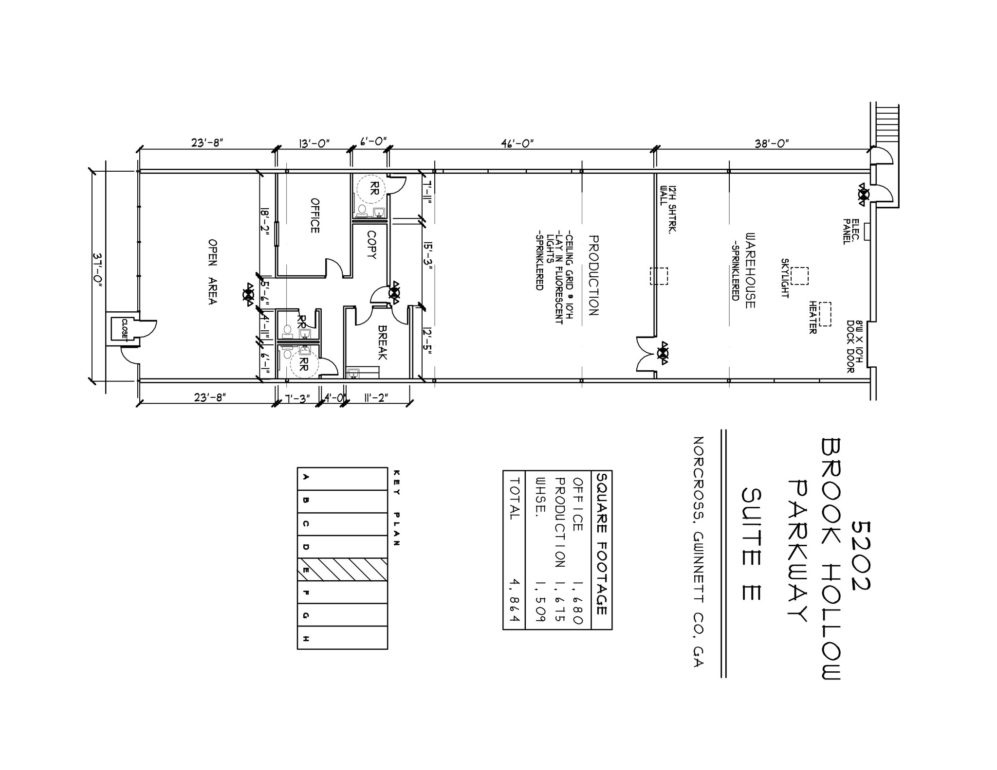 5172 Brook Hollow Pkwy, Norcross, GA à louer Plan de site– Image 1 sur 1