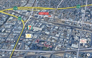 220-222 Kentucky St, Bakersfield, CA - Vue aérienne  vue de carte