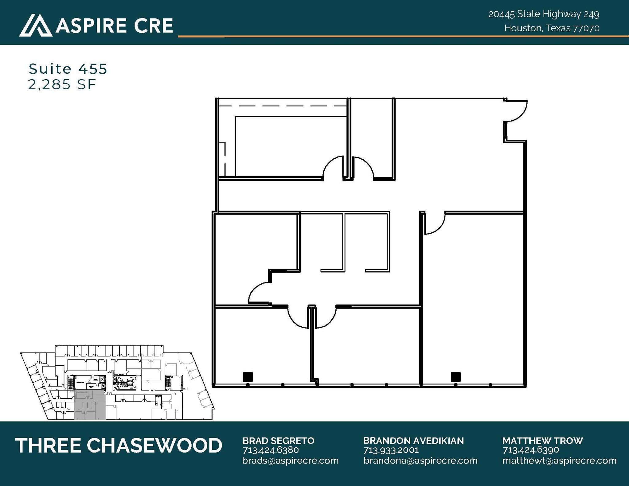 20333 State Highway 249, Houston, TX à louer Plan d’étage– Image 1 sur 2