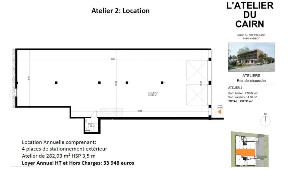 Local d’activités dans Annecy à louer - Photo de l’immeuble – Image 3 sur 11