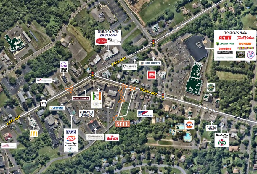 862 2nd Street Pike, Richboro, PA à louer - Aérien – Image 2 sur 3