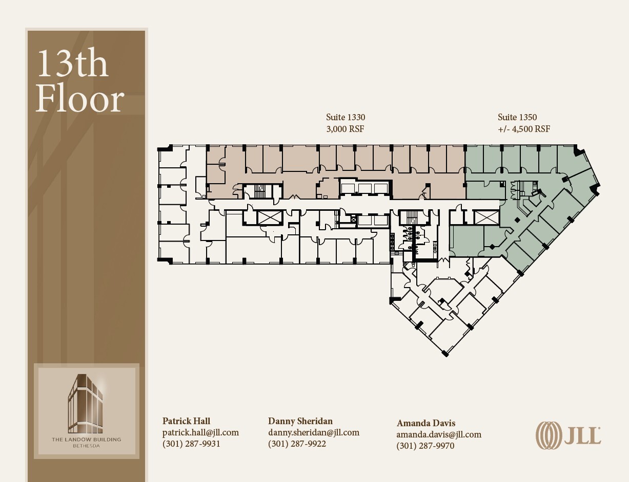 7910 Woodmont Ave, Bethesda, MD à louer Plan d’étage– Image 1 sur 1
