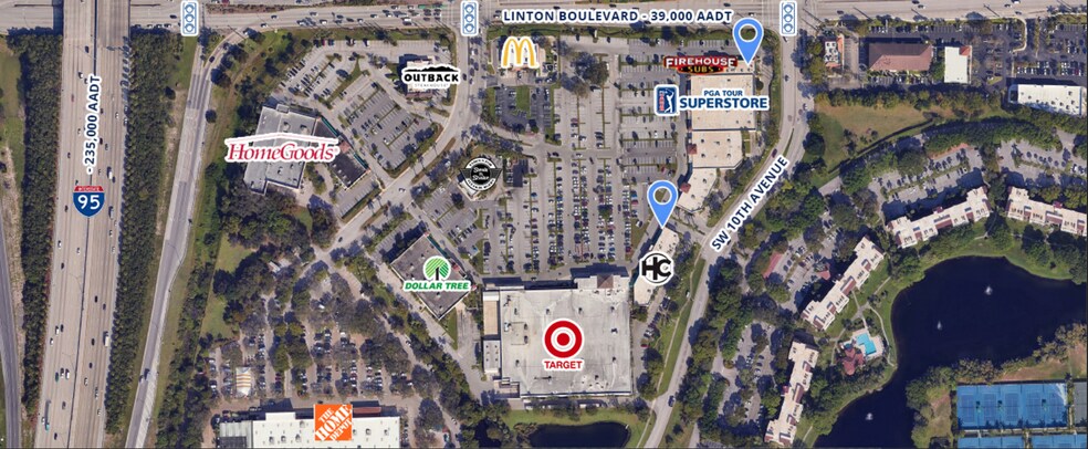 1000-1350 Linton Blvd, Delray Beach, FL à louer - Aérien – Image 1 sur 2
