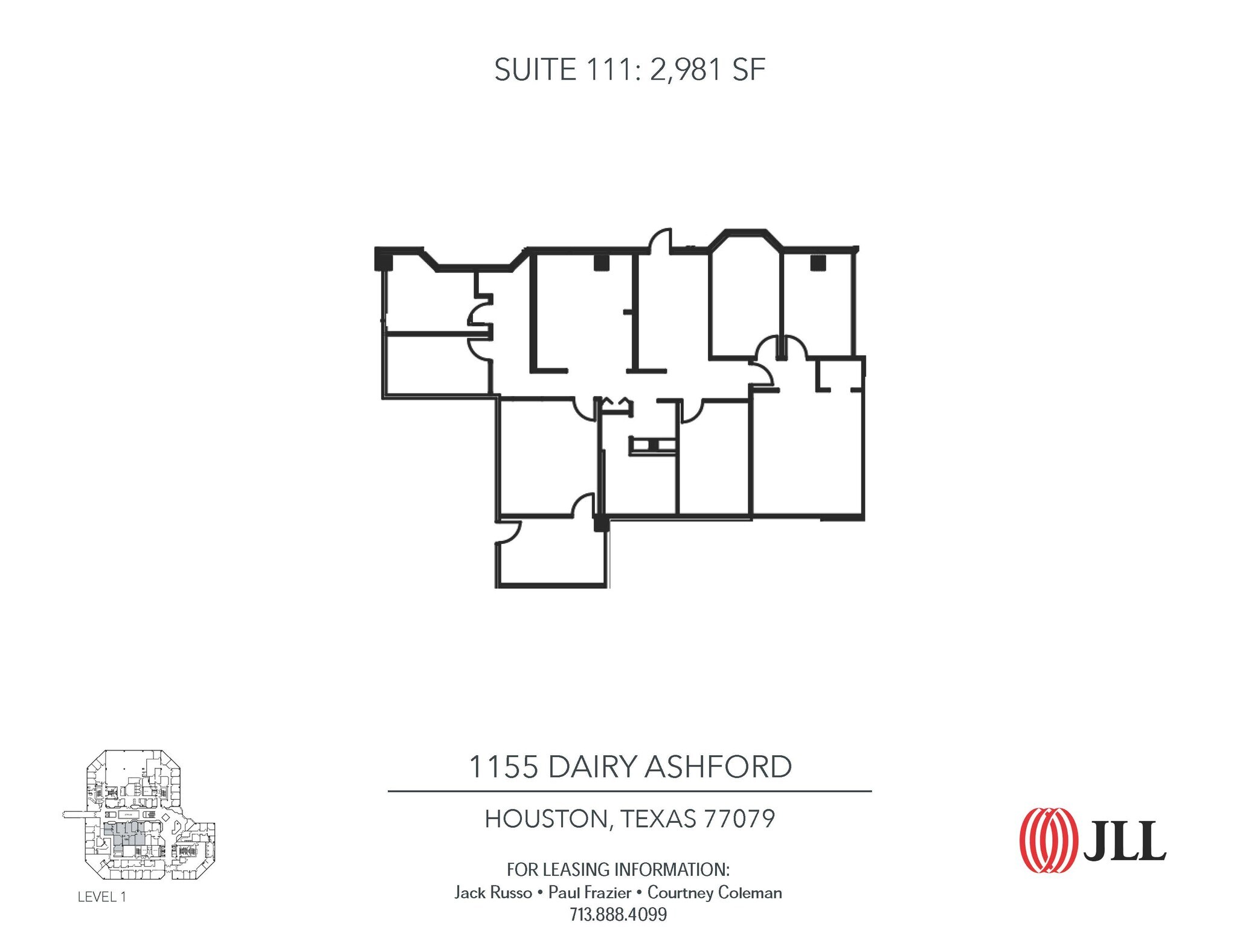 14701 St. Marys Ln, Houston, TX à louer Plan d’étage– Image 1 sur 1