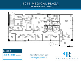 1011 Medical Plaza, The Woodlands, TX à louer Plan d’étage– Image 1 sur 1