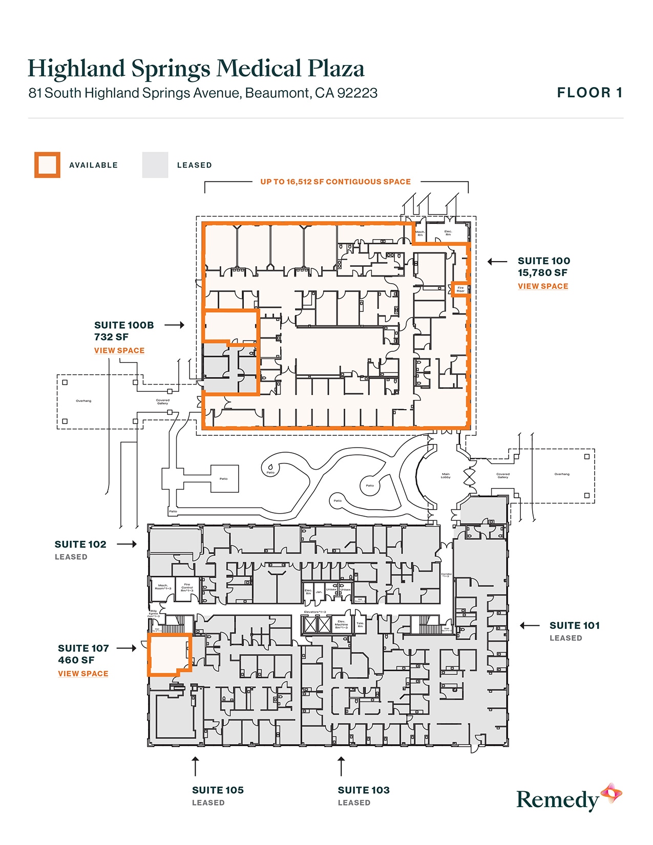 81 S Highland Springs Ave, Beaumont, CA à louer Plan d’étage– Image 1 sur 1