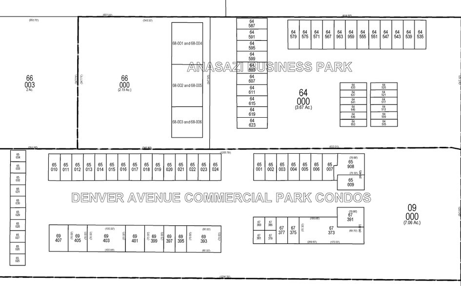 427-445 N Denver Ave, Loveland, CO à louer - Plan cadastral – Image 3 sur 10