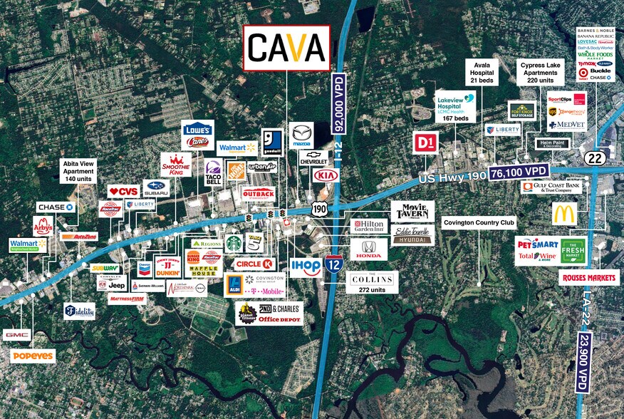 401 N Highway 190, Covington, LA à vendre - Aérien – Image 2 sur 8