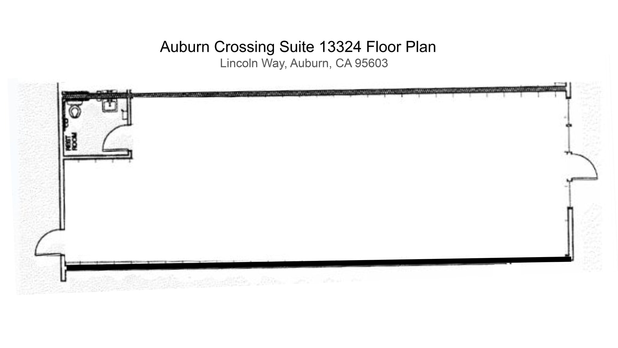 13348-13354 Lincoln Way, Auburn, CA à louer Plan de site– Image 1 sur 2