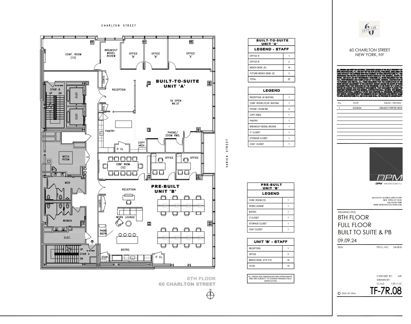 60 Charlton St, New York, NY à louer Plan d’étage– Image 1 sur 3