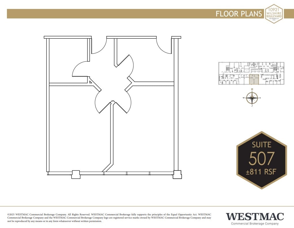 10921 Wilshire Blvd, Los Angeles, CA à louer Plan d’étage– Image 1 sur 1