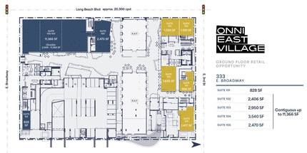 330 E 3rd St, Long Beach, CA à louer Plan de site– Image 1 sur 1