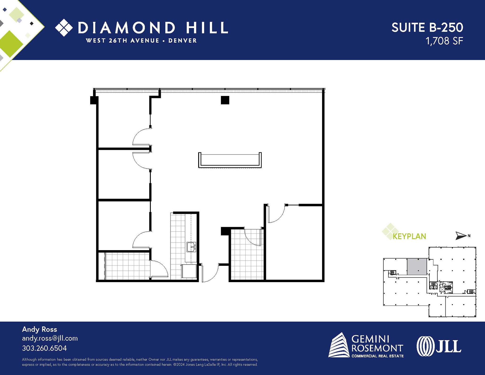2490 W 26th Ave, Denver, CO à louer Plan d’étage– Image 1 sur 2