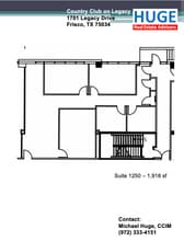 1701 Legacy Dr, Frisco, TX à louer Plan d’étage– Image 1 sur 1