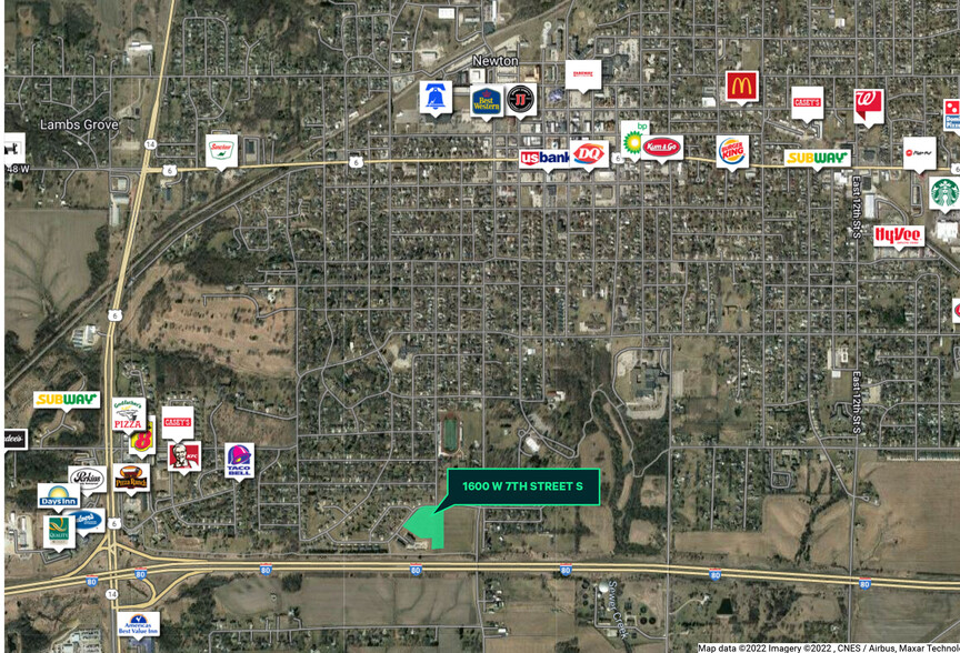1600 7th, Newton, IA à vendre - Aérien – Image 2 sur 4