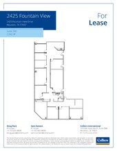 2425 Fountain View Dr, Houston, TX à louer Plan d’étage– Image 1 sur 1