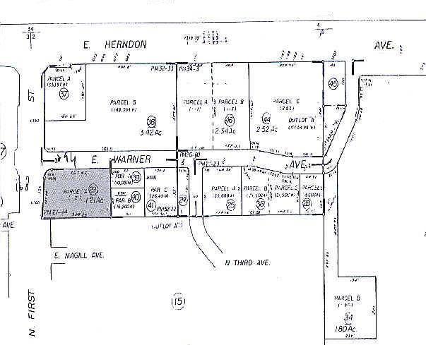 6700 N 1st St, Fresno, CA à vendre - Plan cadastral – Image 2 sur 2