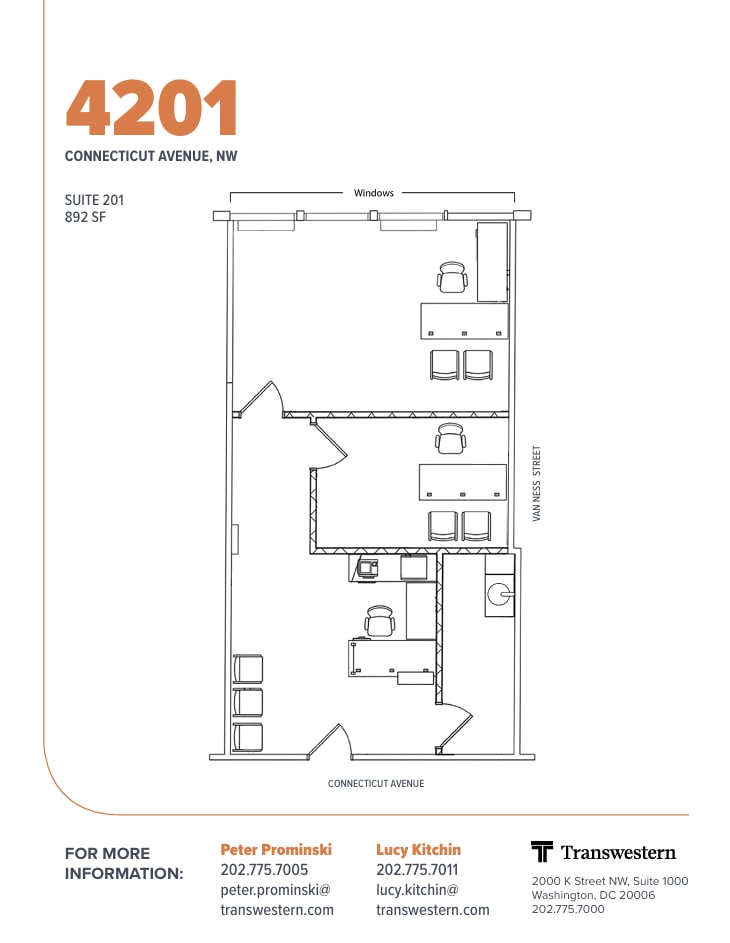 4201 Connecticut Ave NW, Washington, DC à louer Plan d’étage– Image 1 sur 1