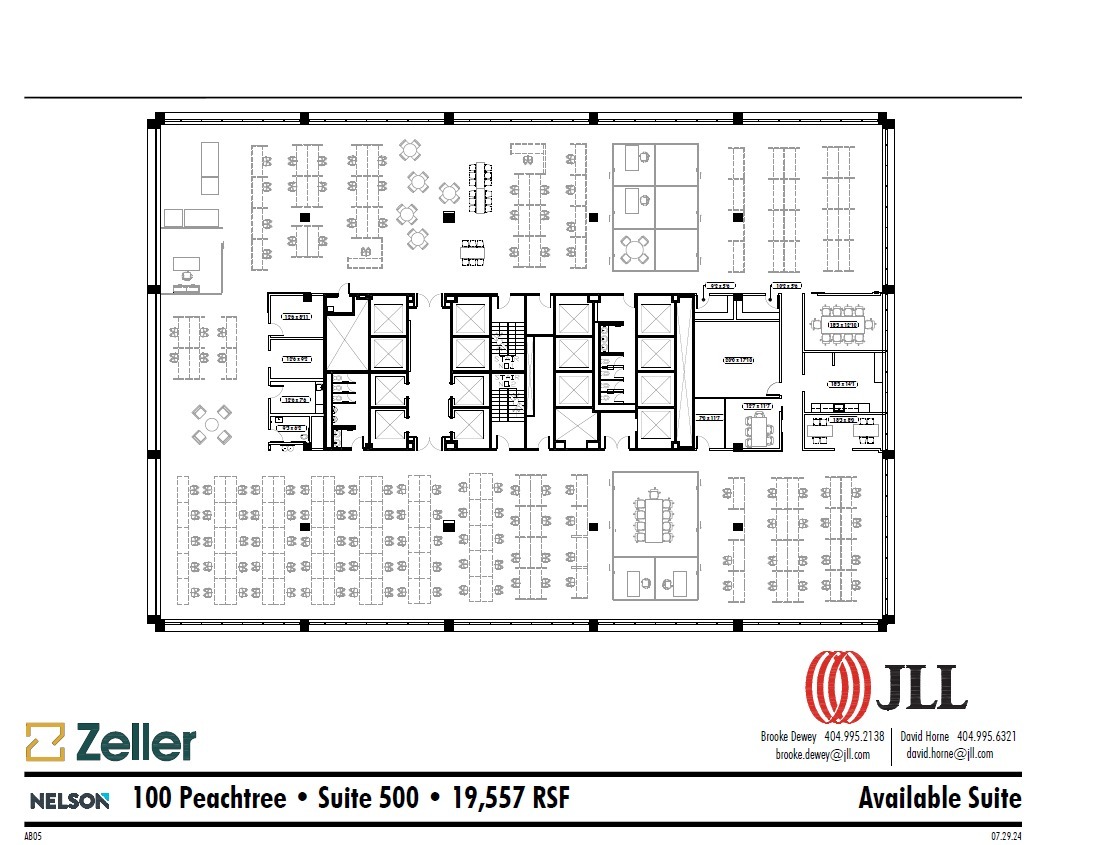 100 Peachtree St NW, Atlanta, GA à louer Plan d’étage– Image 1 sur 1