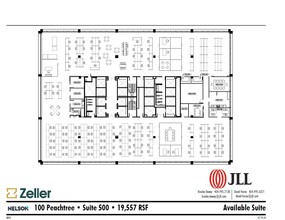 100 Peachtree St NW, Atlanta, GA à louer Plan d’étage– Image 1 sur 1