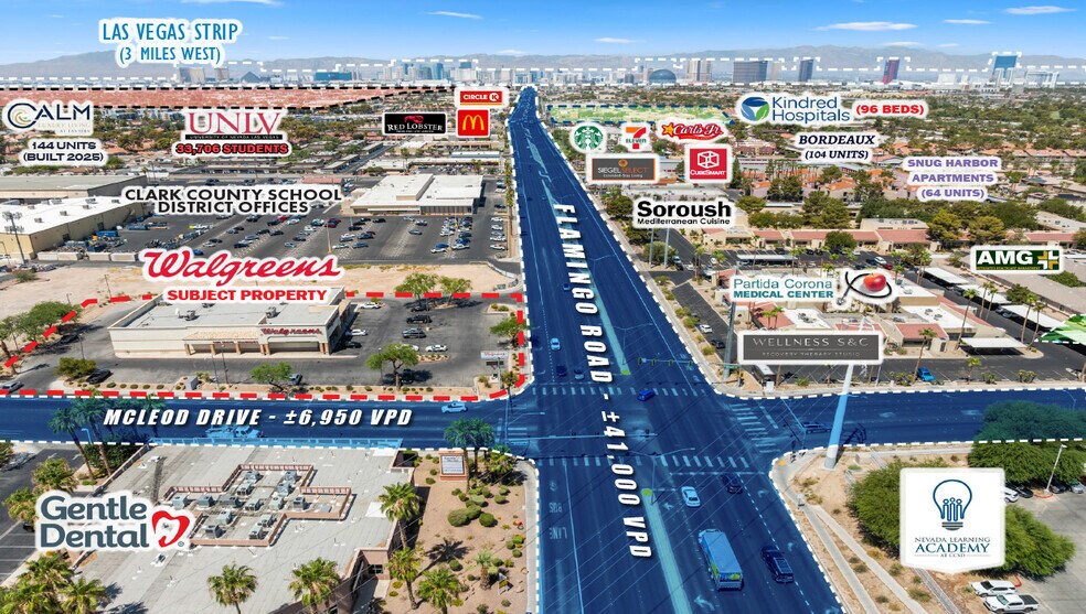 2995 E Flamingo Rd, Las Vegas, NV à vendre - Photo de l’immeuble – Image 2 sur 2