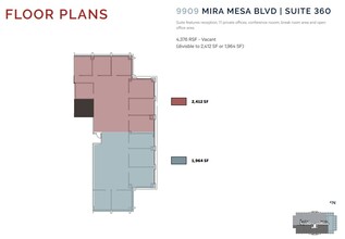 9909 Mira Mesa Blvd, San Diego, CA à louer Plan d’étage– Image 1 sur 1