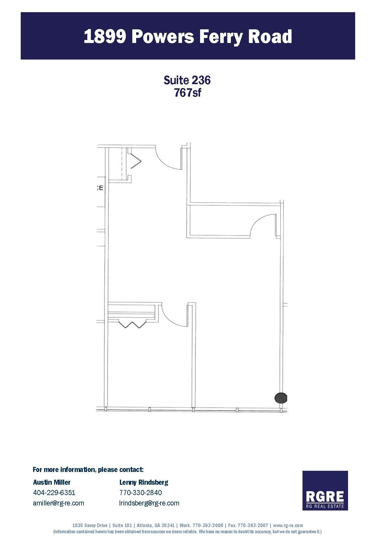 1899 Powers Ferry Rd SE, Atlanta, GA à louer Plan d’étage– Image 1 sur 1