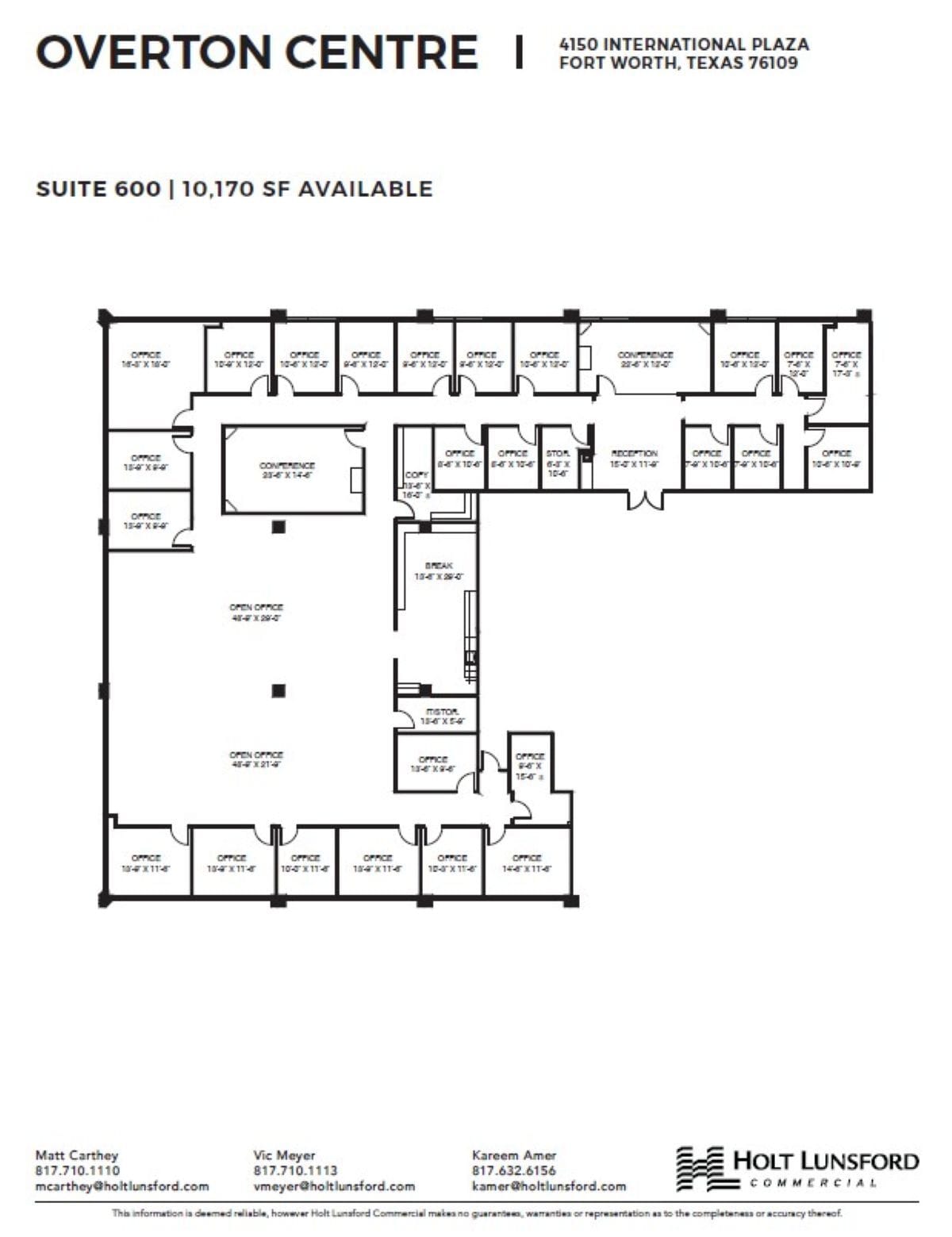 4150 International Plz, Fort Worth, TX à louer Plan d’étage– Image 1 sur 1
