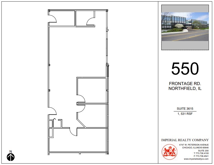 540-550 W Frontage Rd, Northfield, IL à louer Plan d’étage– Image 1 sur 1