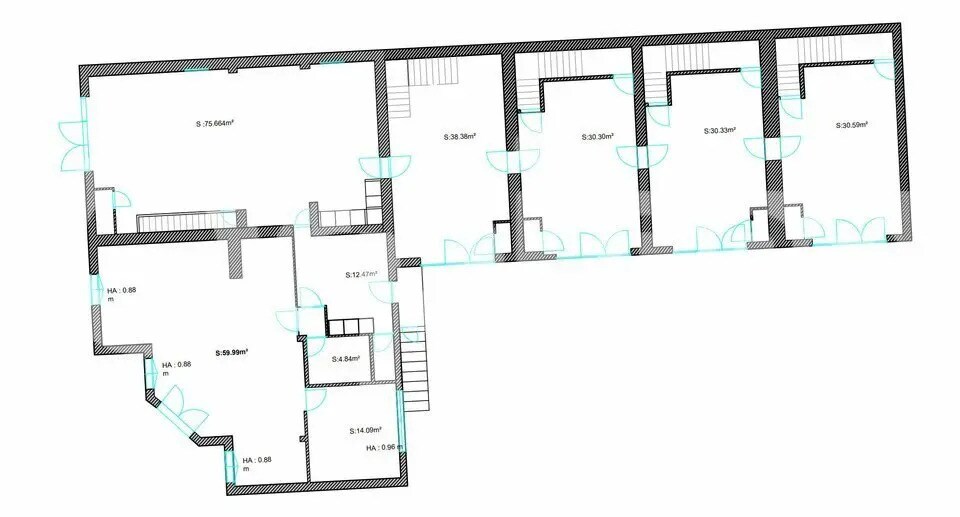 Bureau dans SAINT-MEDARD-D'AUNIS à louer - Plan d’étage – Image 3 sur 3