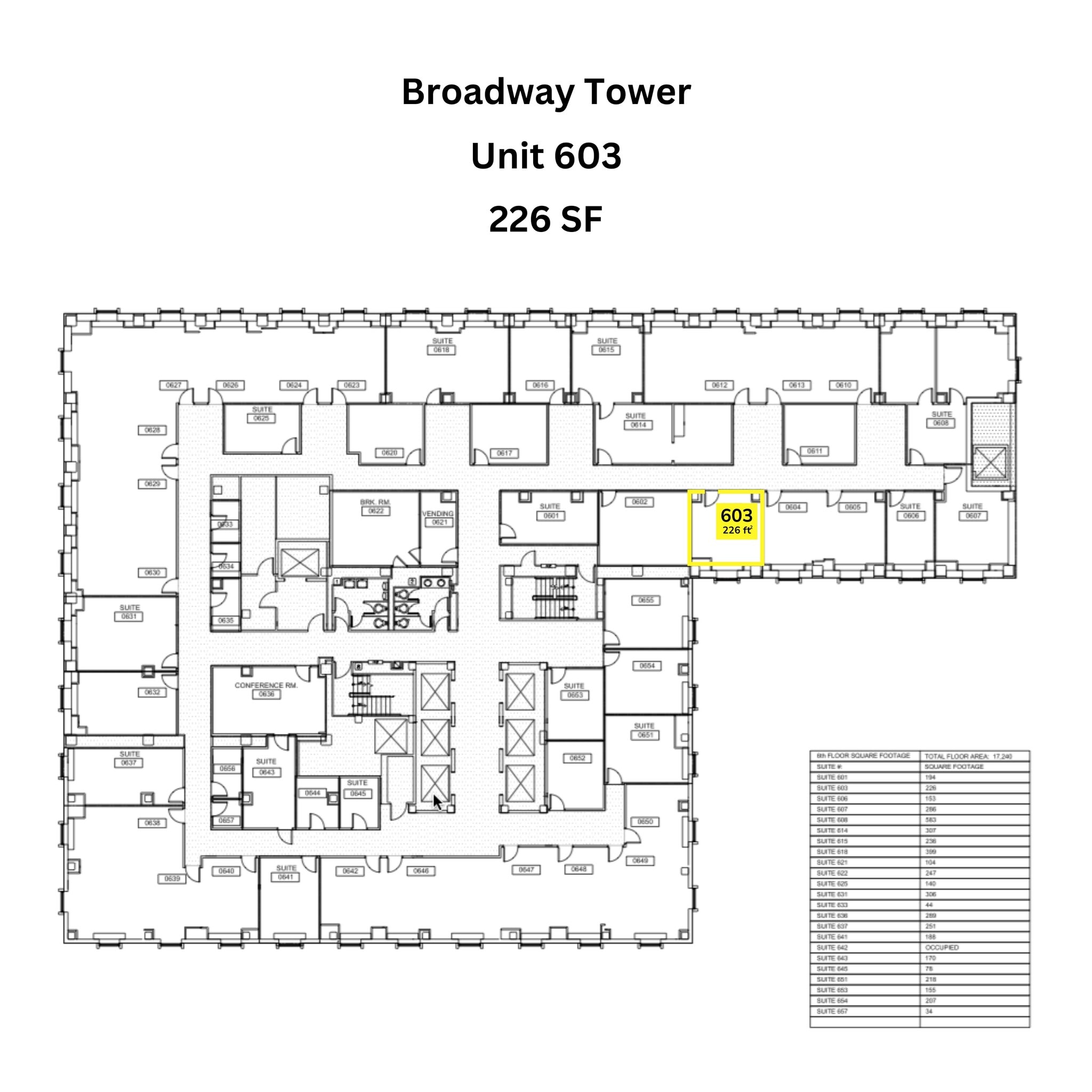 615 N Upper Broadway St, Corpus Christi, TX à louer Plan d’étage– Image 1 sur 2