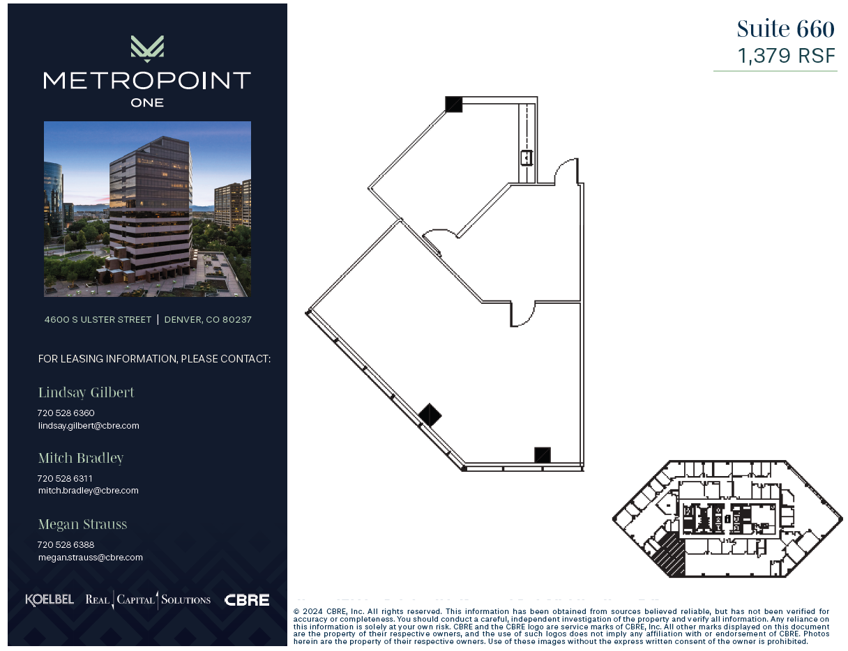 4600 S Ulster St, Denver, CO à louer Plan d’étage– Image 1 sur 1