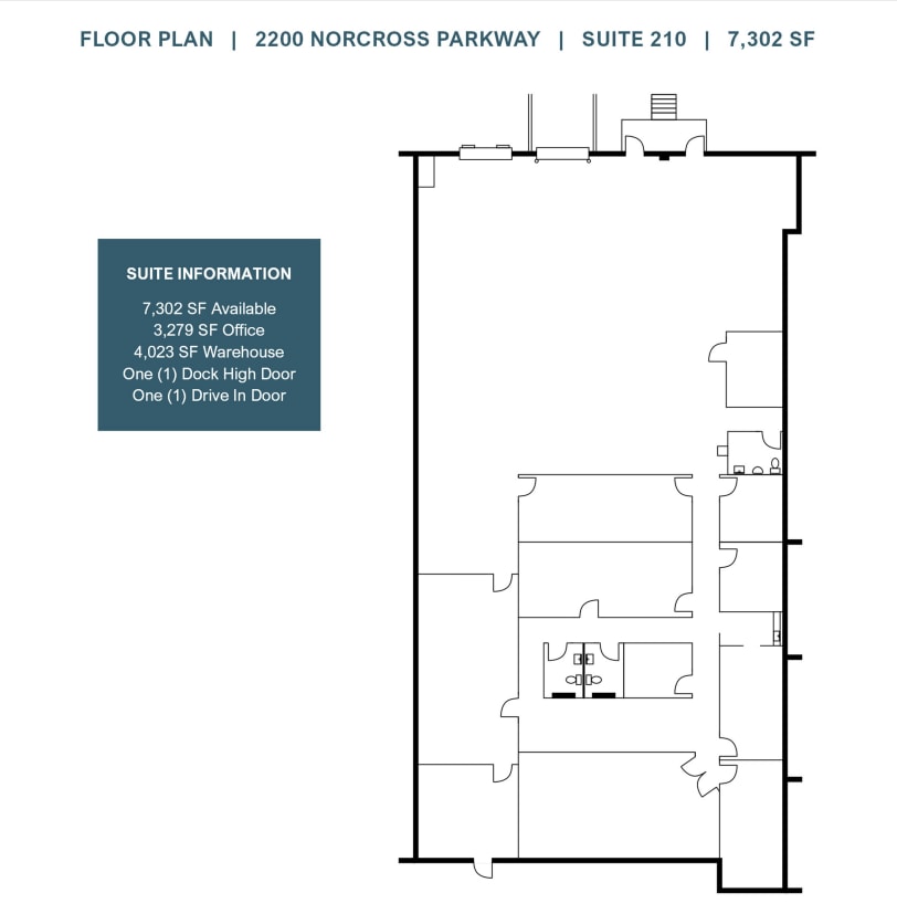 2200 Norcross Pkwy, Norcross, GA à louer Plan d’étage– Image 1 sur 1