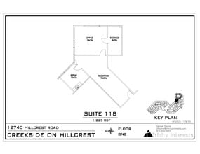 12740 Hillcrest Rd, Dallas, TX à louer Plan d’étage– Image 1 sur 1