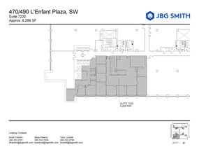 470-490 L'Enfant Plz SW, Washington, DC à louer Plan d’étage– Image 2 sur 3