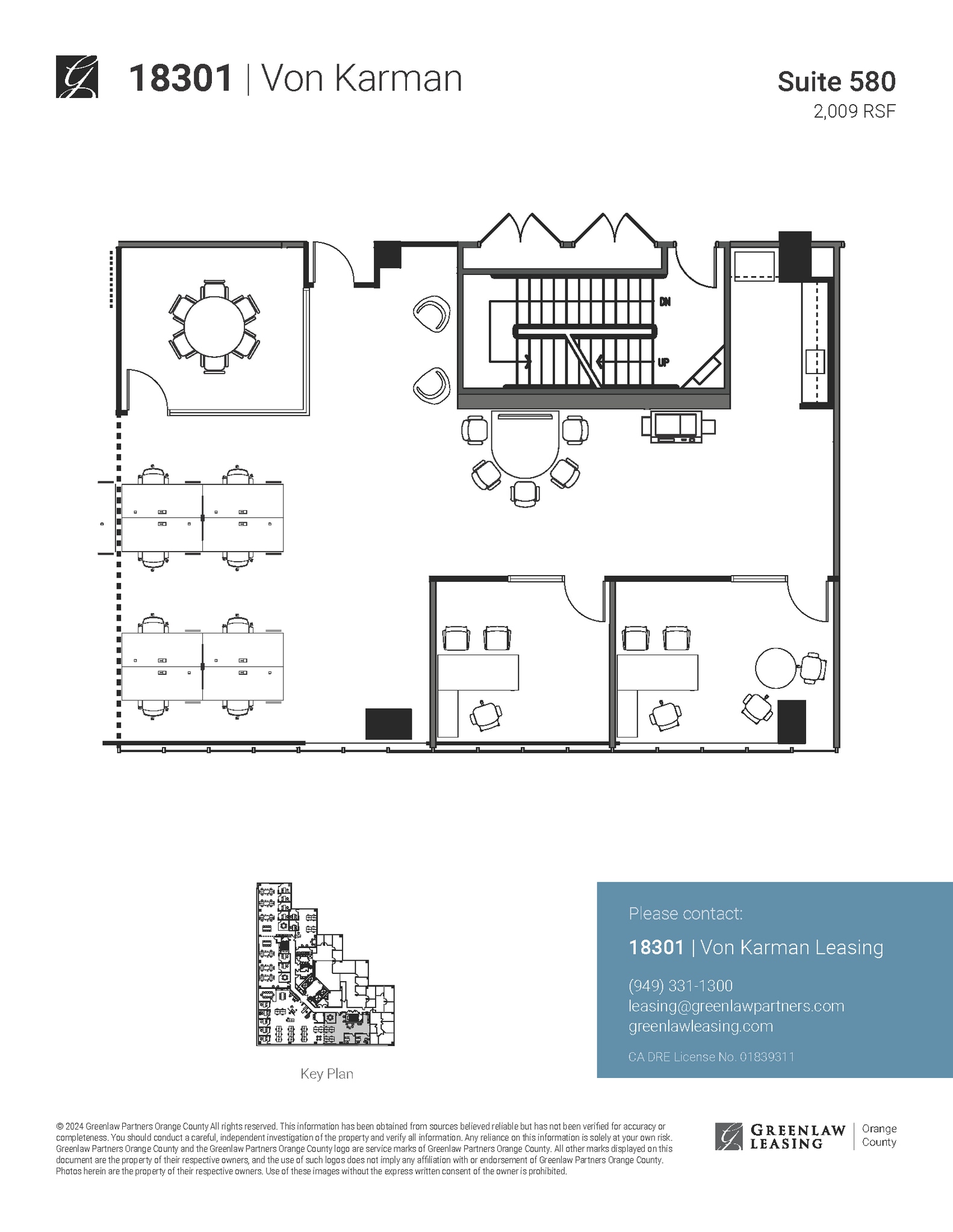 18301 Von Karman Ave, Irvine, CA à louer Plan d’étage– Image 1 sur 1